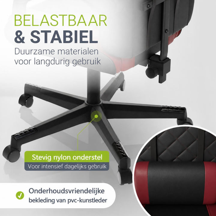 Gamestoel HyperSeat – kunstleer, verstelbare rugleuning, 120 kg