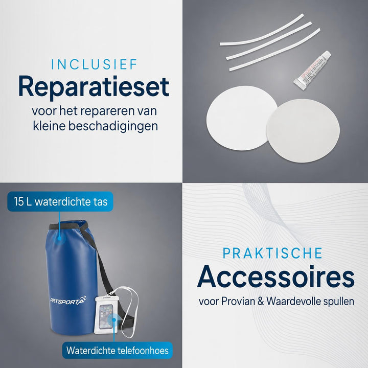 Rubberboot 3,22 m – voor 4 personen, met 2 zitbanken
