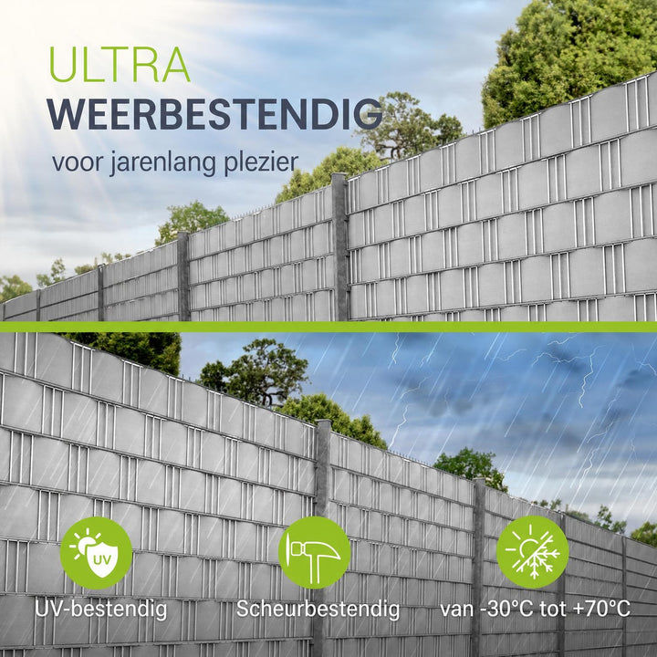 Privacystroken van pvc