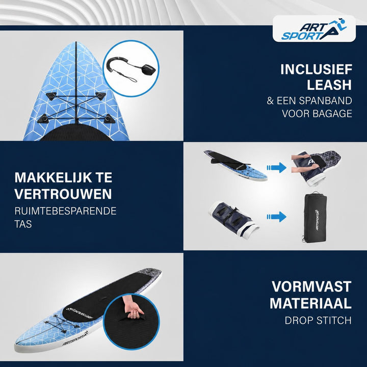 Supboard Beach Rocker – opblaasbaar, complete set met peddel