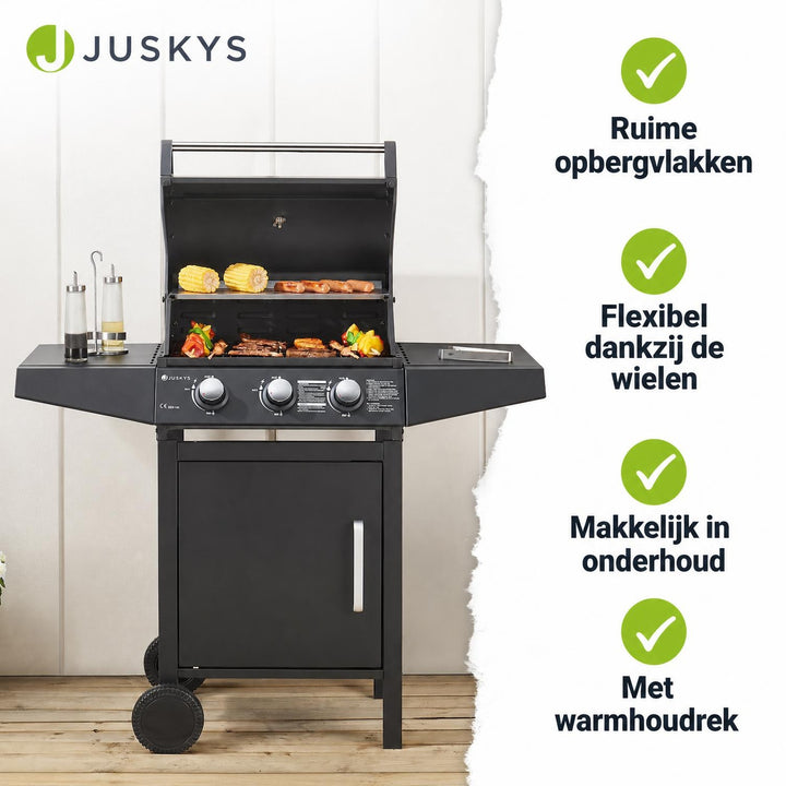 Gasbarbecue Louisiana – 3 branders, inclusief beschermhoes