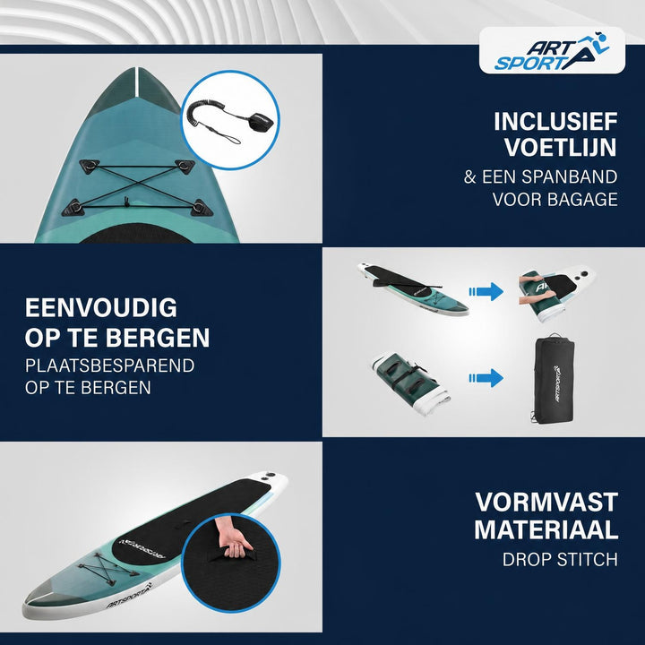 Supboard Beach Rocker – opblaasbaar, complete set met peddel