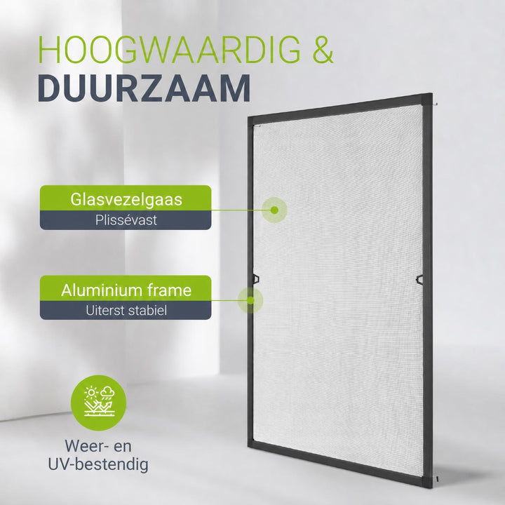 Raamhor met aluminium frame – insectenhor zonder boren