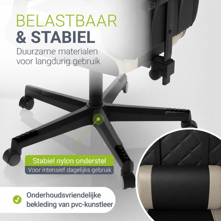 Gamestoel HyperSeat – kunstleer, verstelbare rugleuning, 120 kg