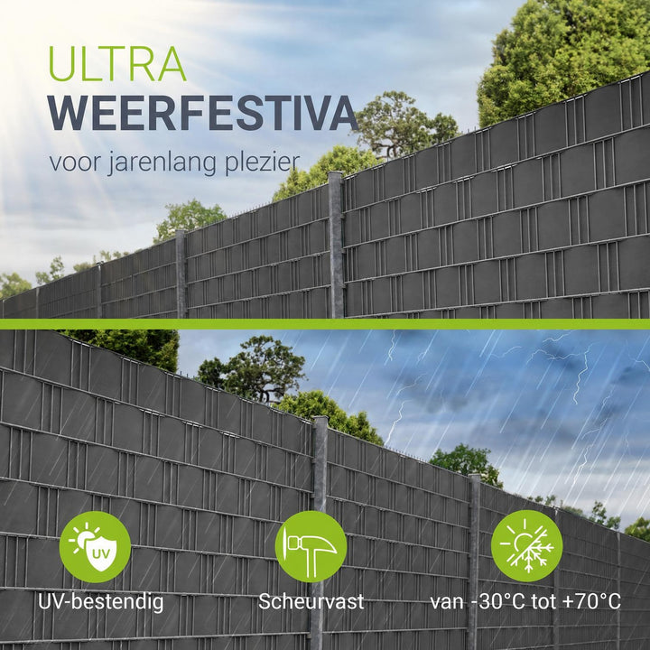 Privacystroken van pvc