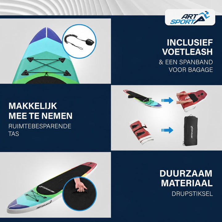 Supboard Beach Rocker – opblaasbaar, complete set met peddel