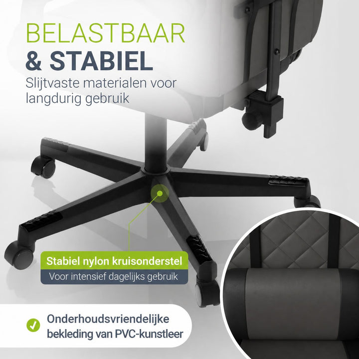 Gamestoel HyperSeat – kunstleer, verstelbare rugleuning, 120 kg