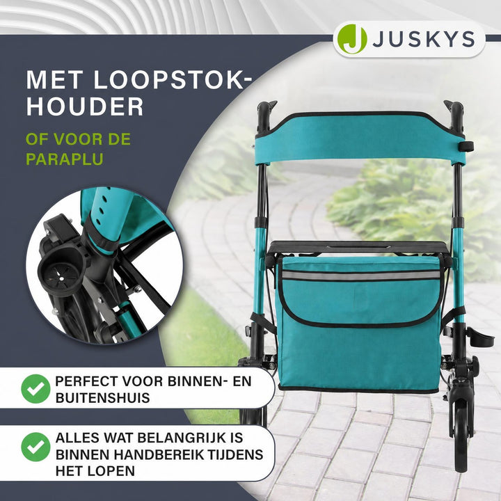 Rollator Vital van aluminium – inklapbaar, met zitje, tot 130 kg