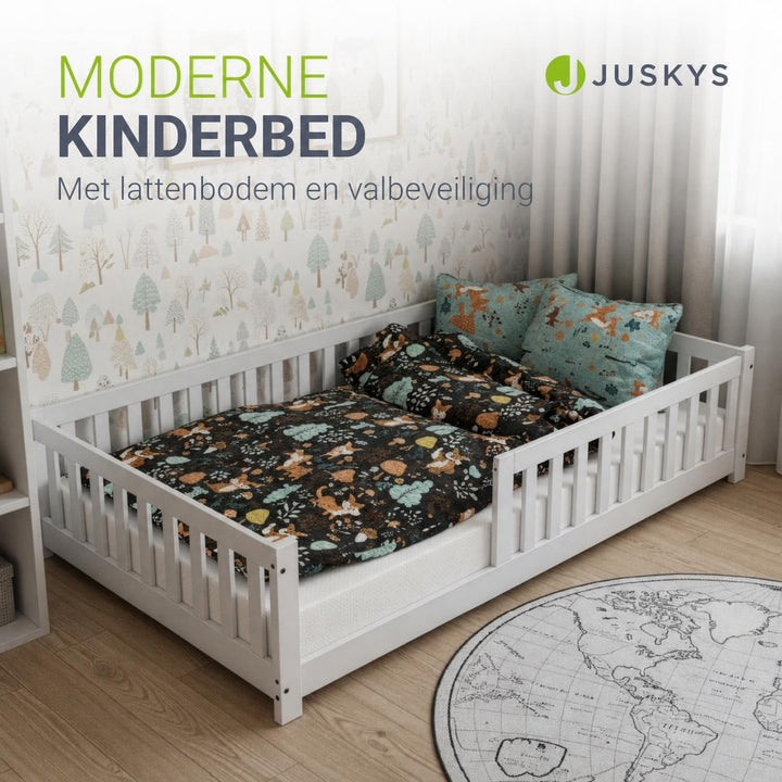 Kinderbed Naya 80x160 cm – vloerbed met uitvalbeveiliging