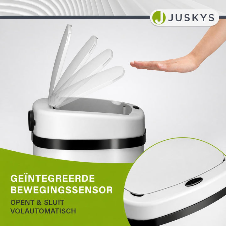 Sensor prullenbak 50 liter – rechthoekig, automatisch deksel
