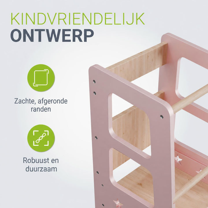 Leertoren Henny – hout, 3-voudig in hoogte verstelbaar