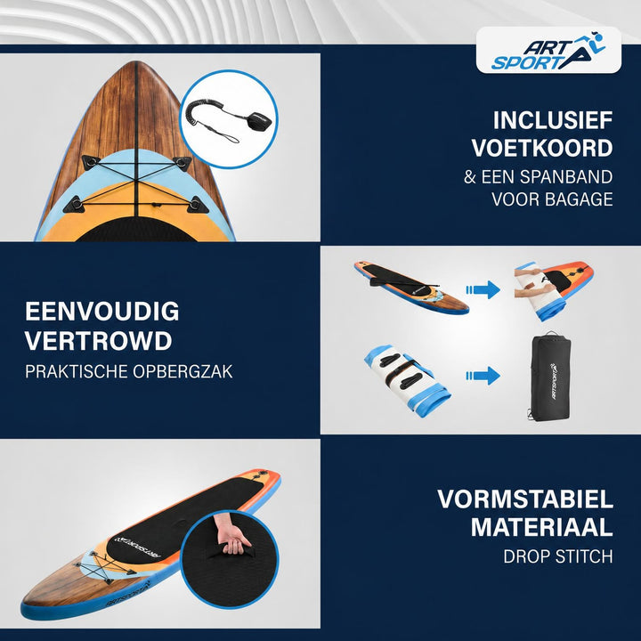 Supboard Beach Rocker – opblaasbaar, complete set met peddel