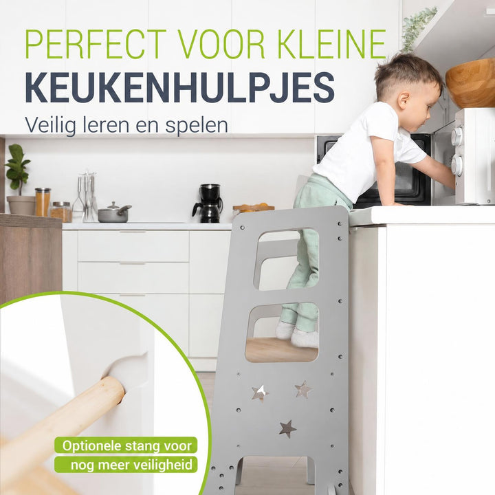 Leertoren Henny – hout, 3-voudig in hoogte verstelbaar