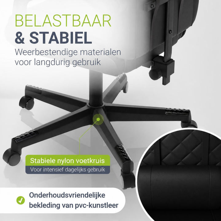 Gamestoel HyperSeat – kunstleer, verstelbare rugleuning, 120 kg