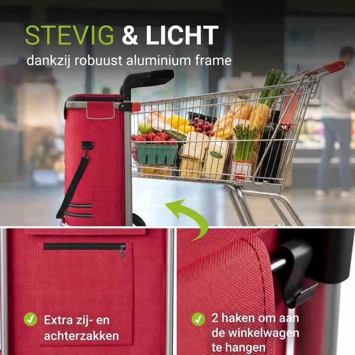 Boodschappentrolley 3-in-1 – 56 liter, draagvermogen 30 kg