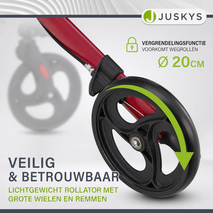 Rollator Vital van aluminium – inklapbaar, met zitje, tot 130 kg