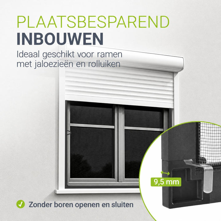 Raamhor met aluminium frame – insectenhor zonder boren