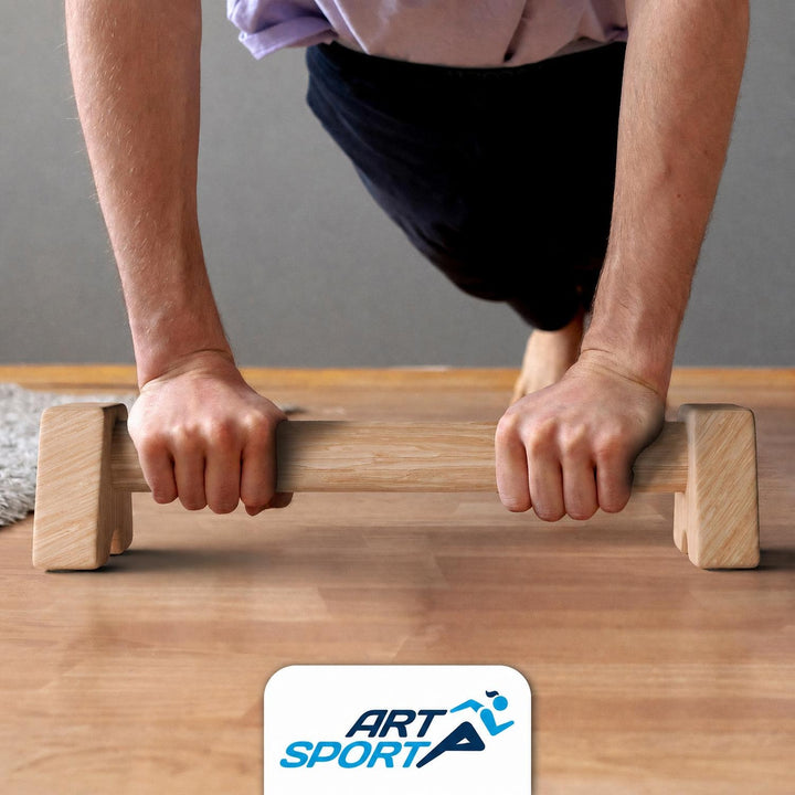 Houten parallettes – push-up steunen voor calisthenics