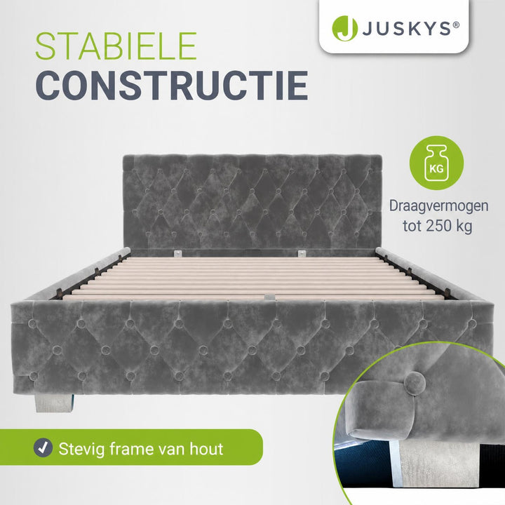 Gestoffeerd bed Nizza