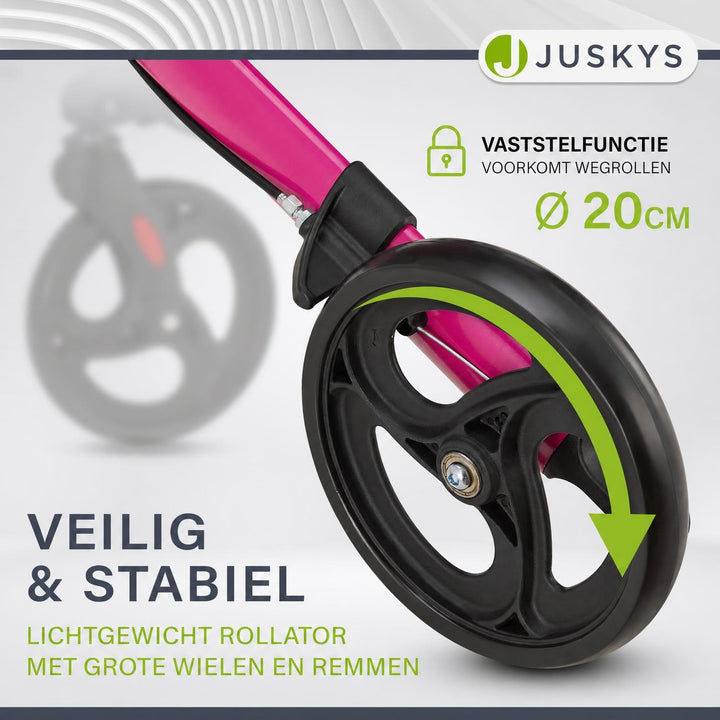 Rollator Vital van aluminium – inklapbaar, met zitje, tot 130 kg