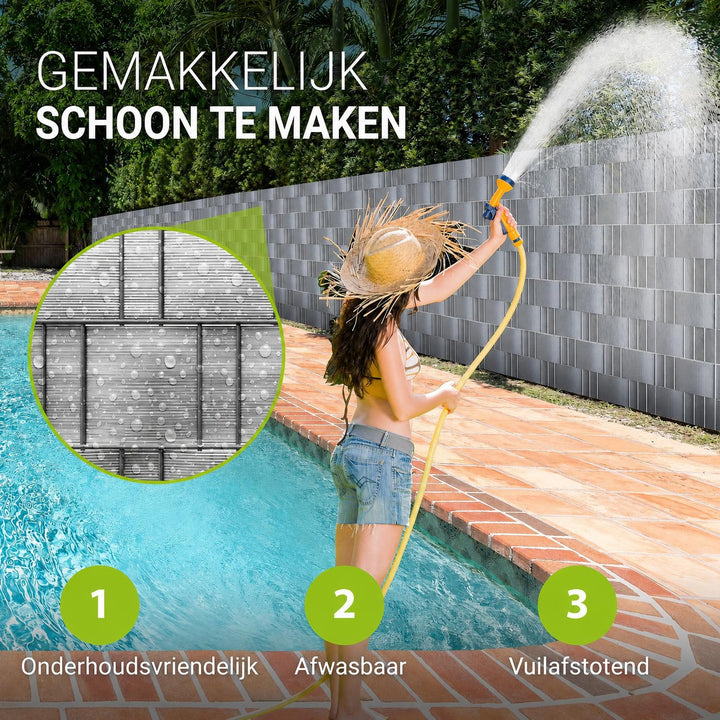 Privacystroken van pvc