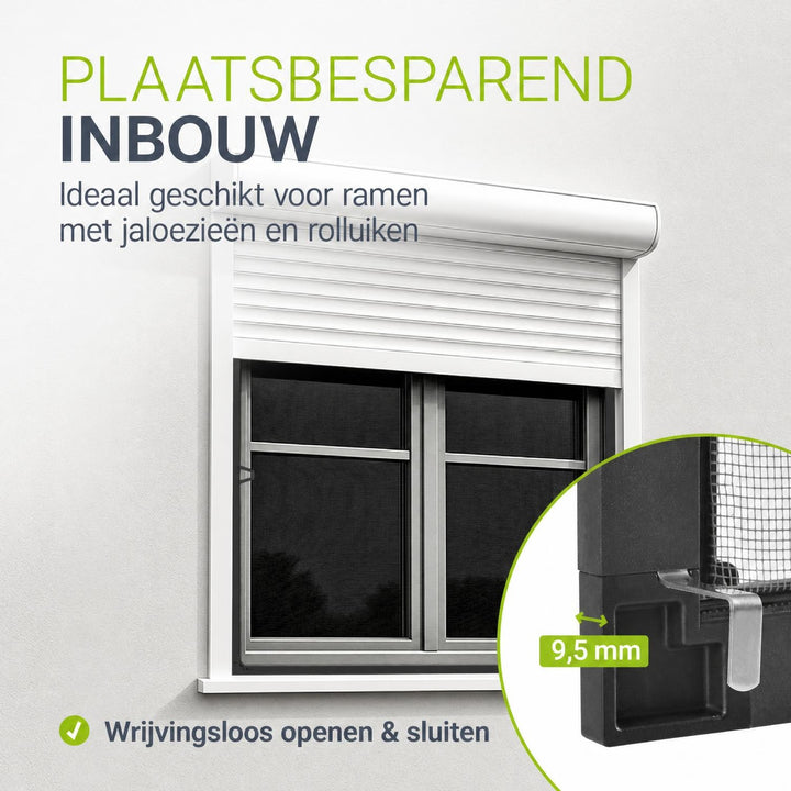 Raamhor met aluminium frame – insectenhor zonder boren