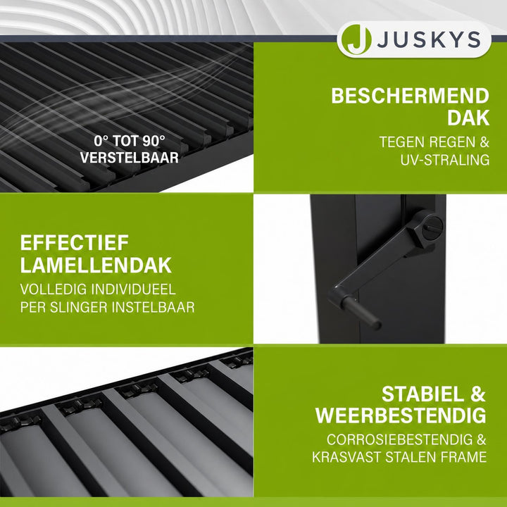 Pergola Tahiti met lamellendak