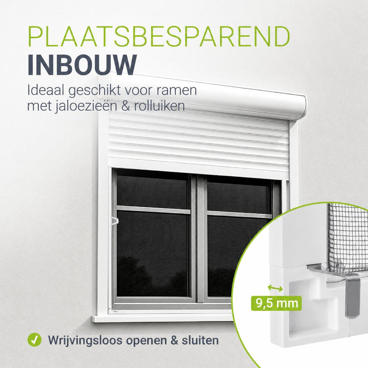 Raamhor met aluminium frame – insectenhor zonder boren