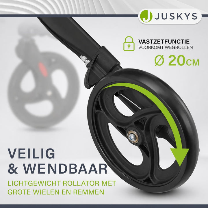 Rollator Vital van aluminium – inklapbaar, met zitje, tot 130 kg