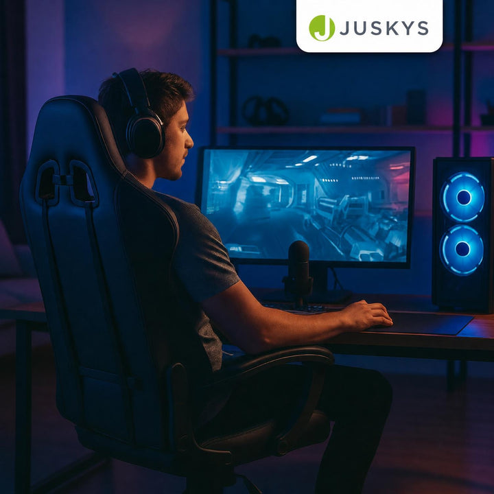 Gamestoel HyperSeat – kunstleer, verstelbare rugleuning, 120 kg