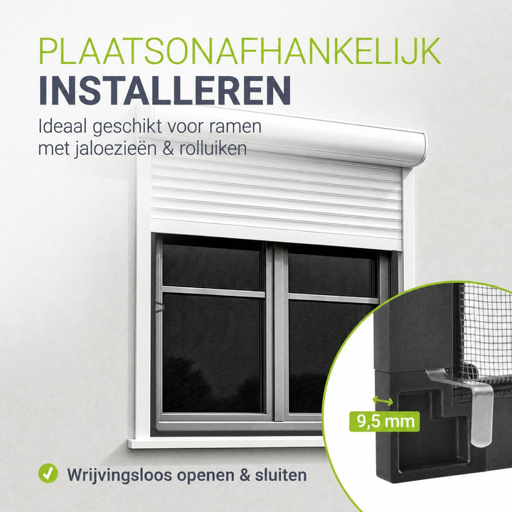 Raamhor met aluminium frame – insectenhor zonder boren
