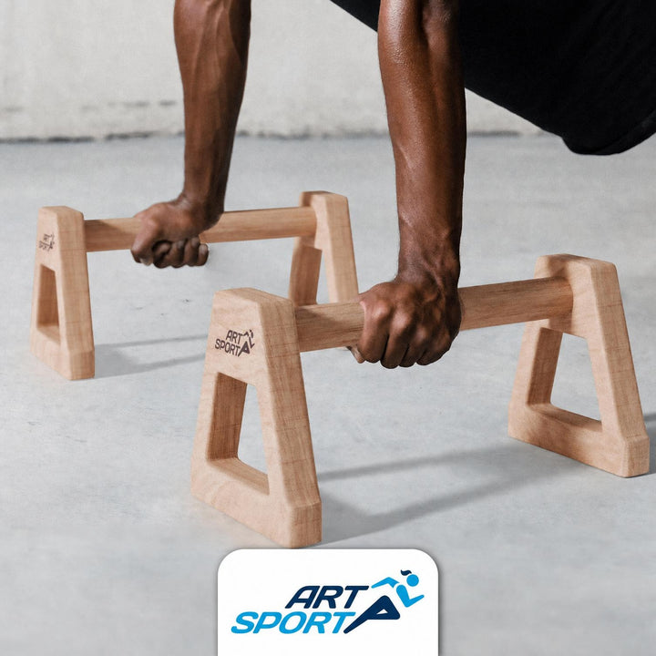 Houten parallettes – push-up steunen voor calisthenics