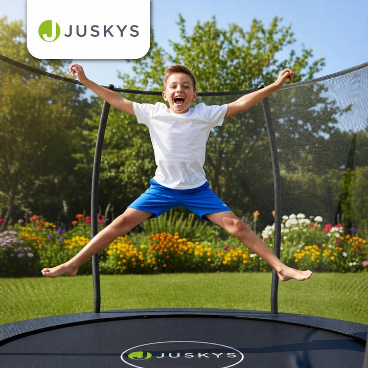 Trampoline SkyBounce – met veiligheidsnet en EasyAccess-ladder