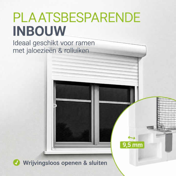 Raamhor met aluminium frame – insectenhor zonder boren