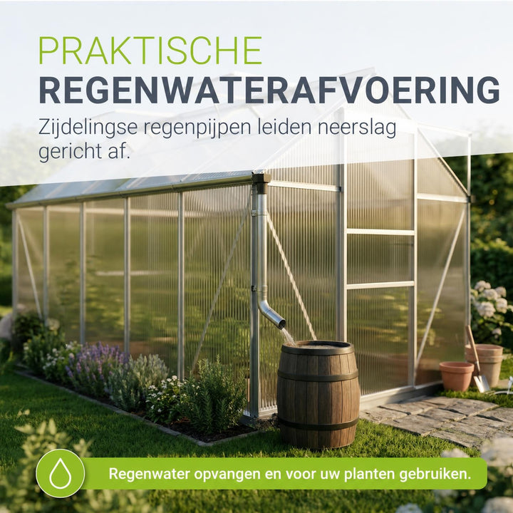 Aluminium tuinkas met fundament
