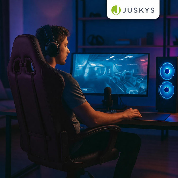 Gamestoel HyperSeat – kunstleer, verstelbare rugleuning, 120 kg