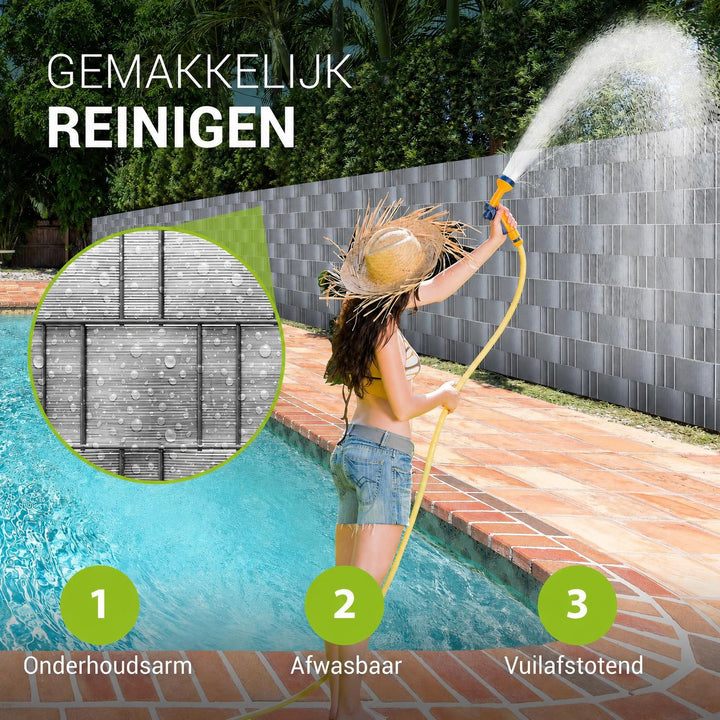 Privacystroken van pvc