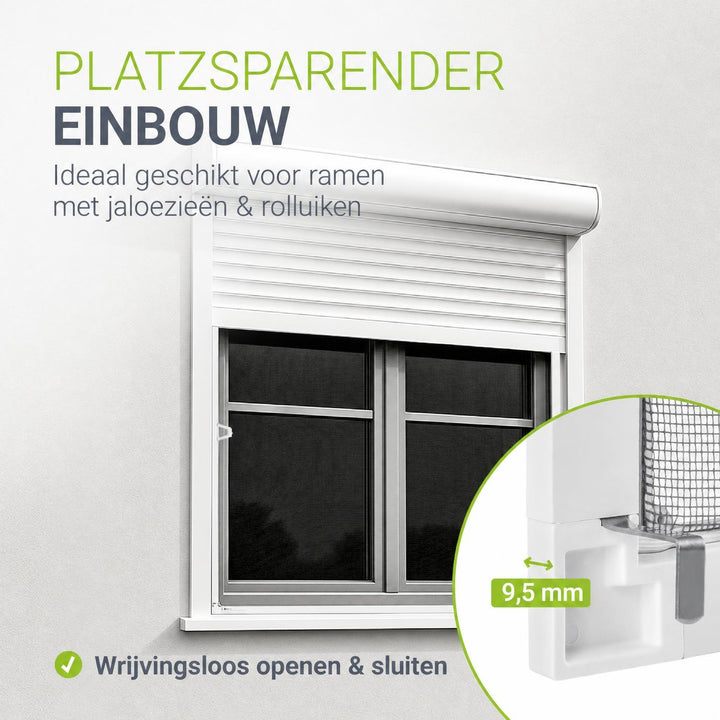Raamhor met aluminium frame – insectenhor zonder boren