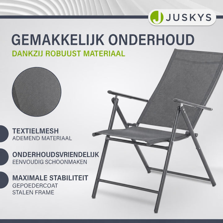 Tuinstoel Calena – inklapbaar, 7 standen, set van 2