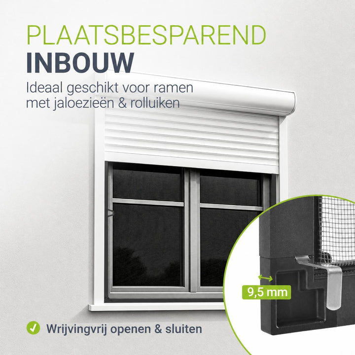 Raamhor met aluminium frame – insectenhor zonder boren