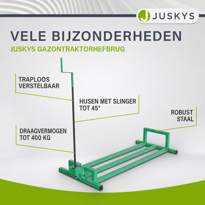 Zitmaaierkrik tot 400 kg – voor zitmaaiers, quads en tractoren
