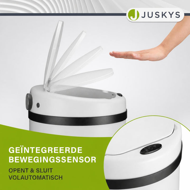 Ronde sensor prullenbak – automatisch deksel voor de keuken