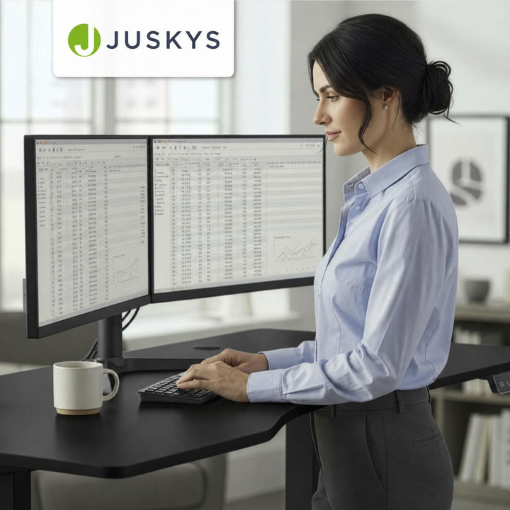 Bureau Office Stand 120x60 cm – elektrisch in hoogte verstelbaar