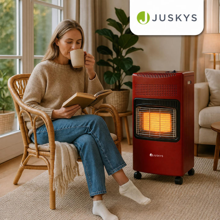Gaskachel GS42US – 4200 W, 3 standen, keramische branders