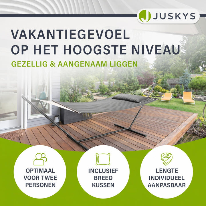 Hangmat Cata met standaard – 2 personen, inclusief kussen