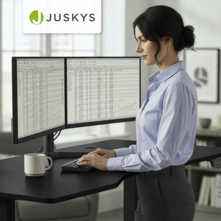 Bureau Office Stand 120x60 cm – elektrisch in hoogte verstelbaar