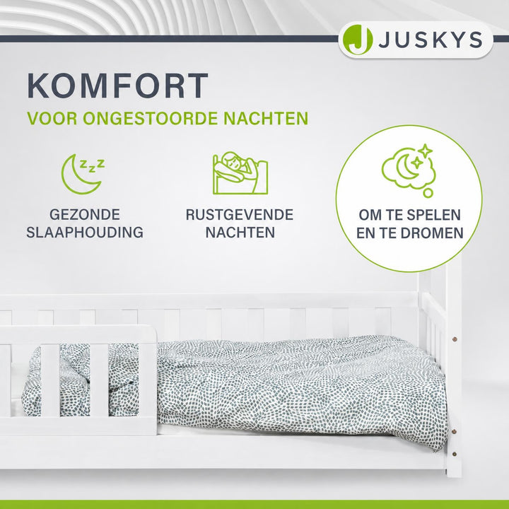 Kinderbed Marli 80x160 cm – huisbed met uitvalbeveiliging