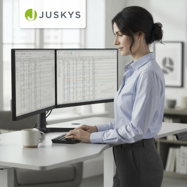 Bureau Office Stand 120x60 cm – elektrisch in hoogte verstelbaar