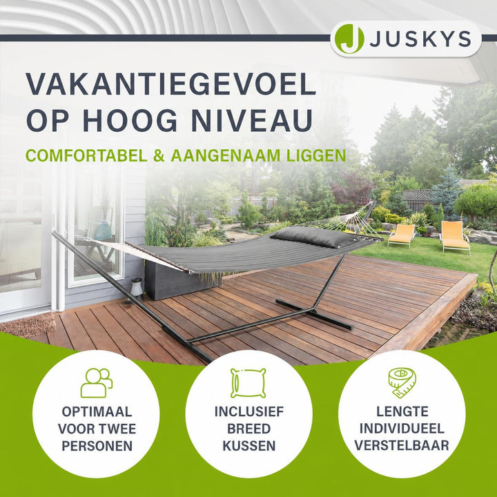 Hangmat Cata met standaard – 2 personen, inclusief kussen