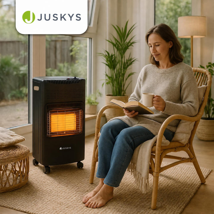 Gaskachel GS42US – 4200 W, 3 standen, keramische branders